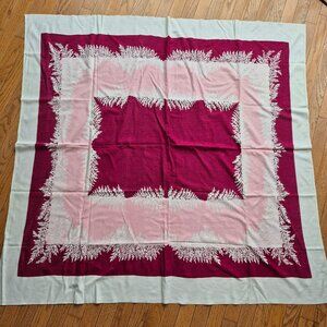 Tablecloth Leafy Fern Botanical Cotton Linen Tablecloth 52" x 50"